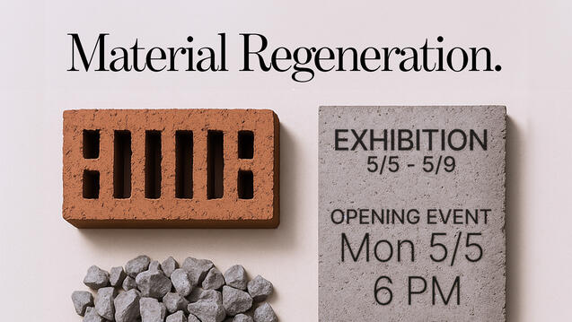 Material Regeneration Exhibition Poster 2025
